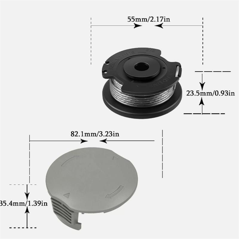 SPOOL&SPOOL COVER for Bosch Easy Grass Cut 23,26,18-26 Series Strimmer Cap