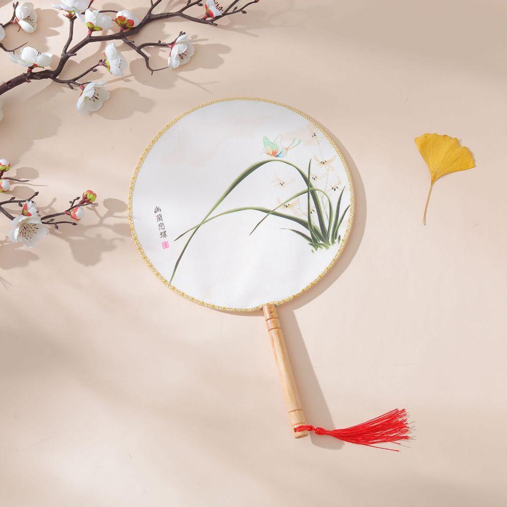Украшения Домашний Декор Мастерство Круглый Веер Декоративные Веера Реквизит Для Фотосъемки Представление Ханьфу
