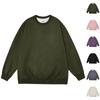 Men'S Fleece Round Neck Pullover With Fleece Solid Color Hoodie And Fleece Fleece Fleece Jacket