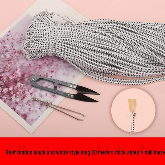 Elastic Band for Clothing and Mosquito Nets - High Elasticity Thin Round Design