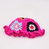 Ins Hyunya Style Hand-Woven Colored Flower Pot Hat Retro Breathable Bag Head Bucket Hat Knitted Hat
