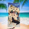 Anime Free Iwatobi Swim Club Big Microfiber Beach Towels Quick Dry Towel Sand Beach Towels Pool Towel for Travel Swim Pool Yoga