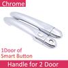 for Renault Zoe Z.E 2012~ Chrome Exterior Door Handle Cover Car Accessories Stickers Trim 2013 2014 2015 2016 2017 2018