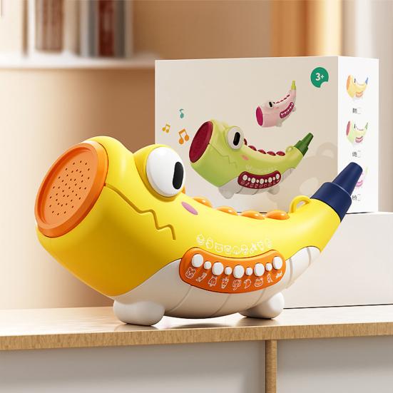 Детская игрушка-манипулятор для животных с 30 реалистичными звуками, ферма, лес, два режима, обучающая труба для малышей, мальчиков и девочек, упражнение на объем легких, рог динозавра