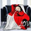 Кавайное одеяло P-Pucca Флисовое Осенне-Зимнее Дышащее Теплое Плед для Кровати Спальни Покрывала