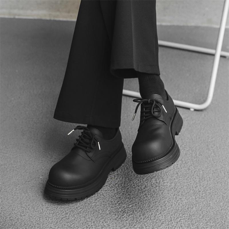 Кожаные туфли мужские 2024 новые летние деловые туфли с низким верхом туфли Martin на платформе повседневные туфли Дерби 2230-J