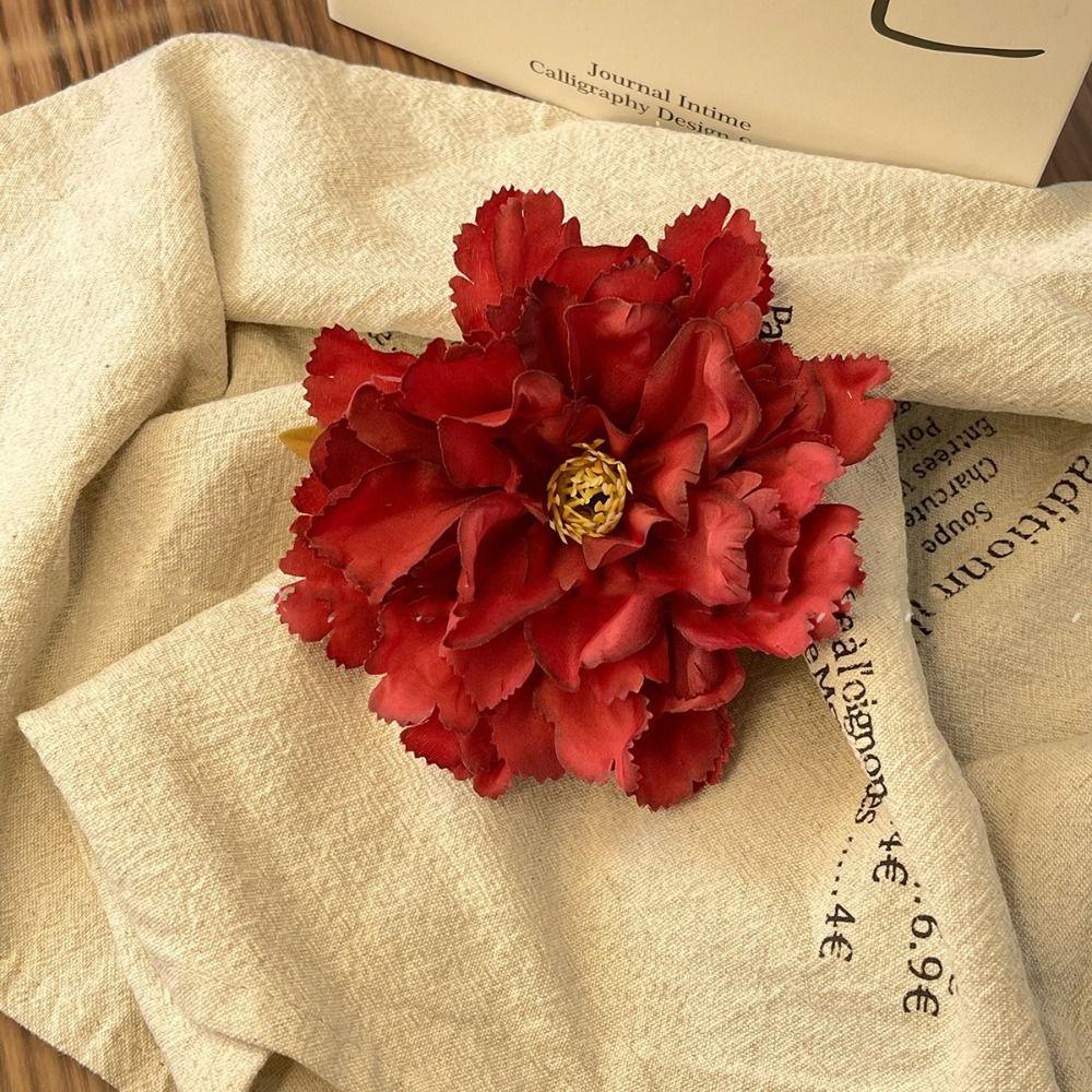 Korean Style Flower Hair Clip Cloth Bohemian Style Hair Clip Simple Flower Hairpin  Holiday