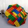 1pc Building blocks Themed High-quality Umbrella,Automatic Opening and Closing Umbrella,Multi-functional Umbrella G0811214