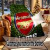 Custom Name Personalized football team Print Blankets, Home Decor, Bedroom, Sofa, Camping, Couch, Gifts for Birthday Christmas
