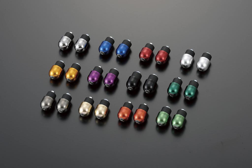 POSH Motorcycle Goods Handlebar End Kawasaki Bar End (Bolt Diameter 0.2 inch (5 mm)