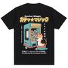 Japanese Style Cat Gashapon Toy Capsule Print T Shirt Harajuku Vintage Fashion T Shirts Men Women Oversized Cotton Casual Tees