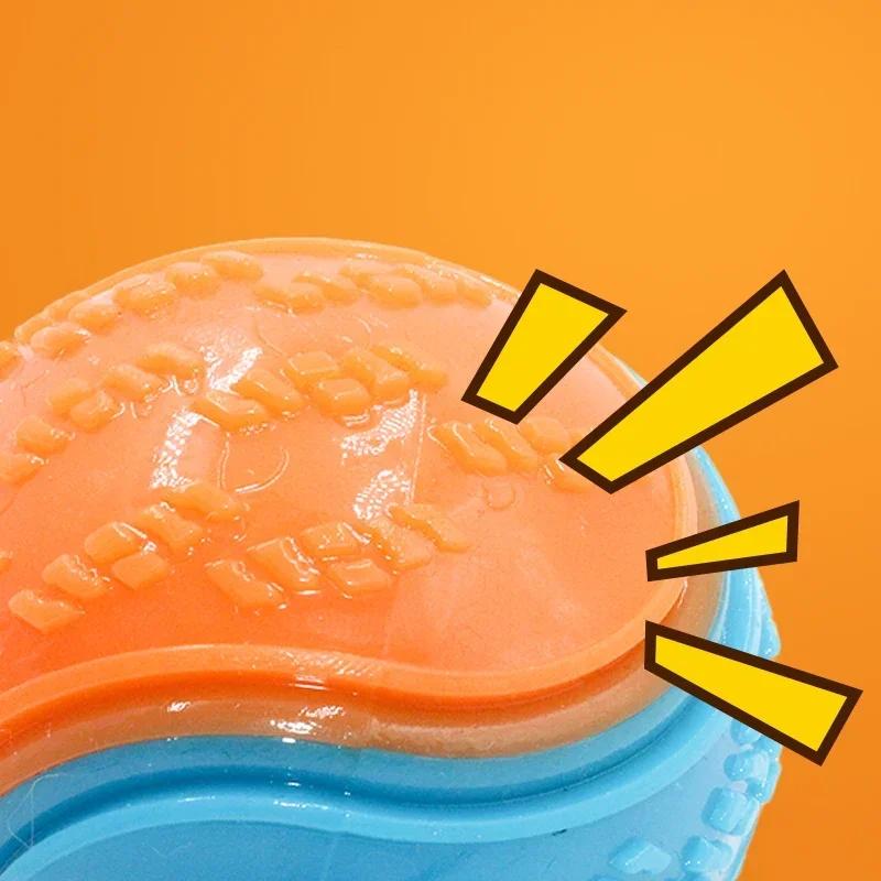 Собаки Интерактивные Игрушки Мягкие Игрушки из ТПР для Собак Домашних Животных Чистка Зубов Устойчивость к Укусам Пищащая Игрушка-Мяч для Собак Аксессуары для Собак Товары для Домашних Животных