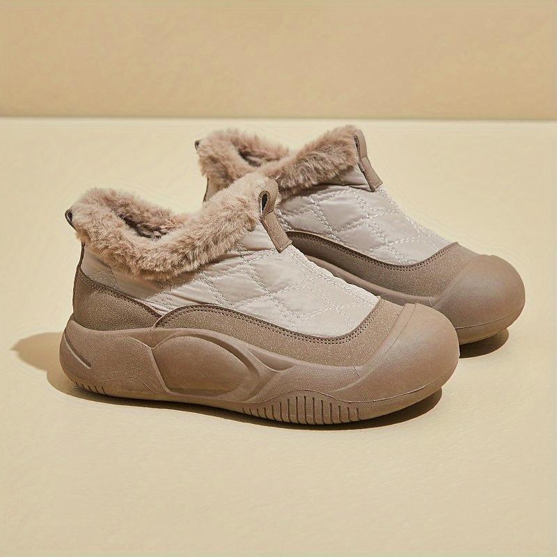 Women's Fleece-Lined High-Top Snow Boots Winter Thick-Soled Round Toe Casual & Warm Winter Footwear | Stylish Winter Boots