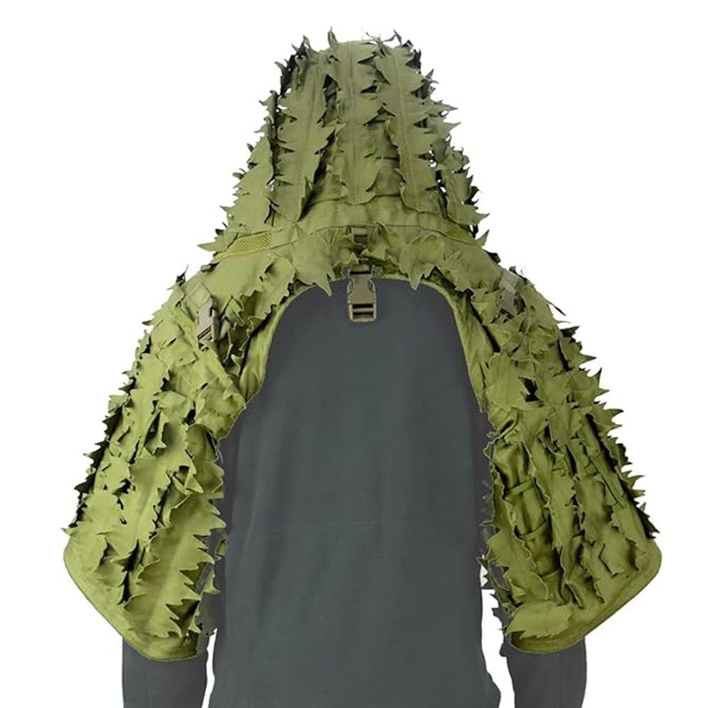 Основа для маскировочного костюма Ghillie, Пончо Ghillie, Камуфляжная база Ghillie для охоты, Маскировочный плащ Ghillie с капюшоном "Снайперская гадюка" для страйкбола и пейнтбола