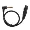 XLR Female To 6.35mm Male Mono Cable Balanced XLR Female To 14 Inch Male 90 Degree Right Angle