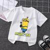 Minionses Kids T-shirt Children Short Sleeves Cartoon Tees Fashion Cotton T Shirt  Boy Girl Tops Summer Clothes Birthday Gift