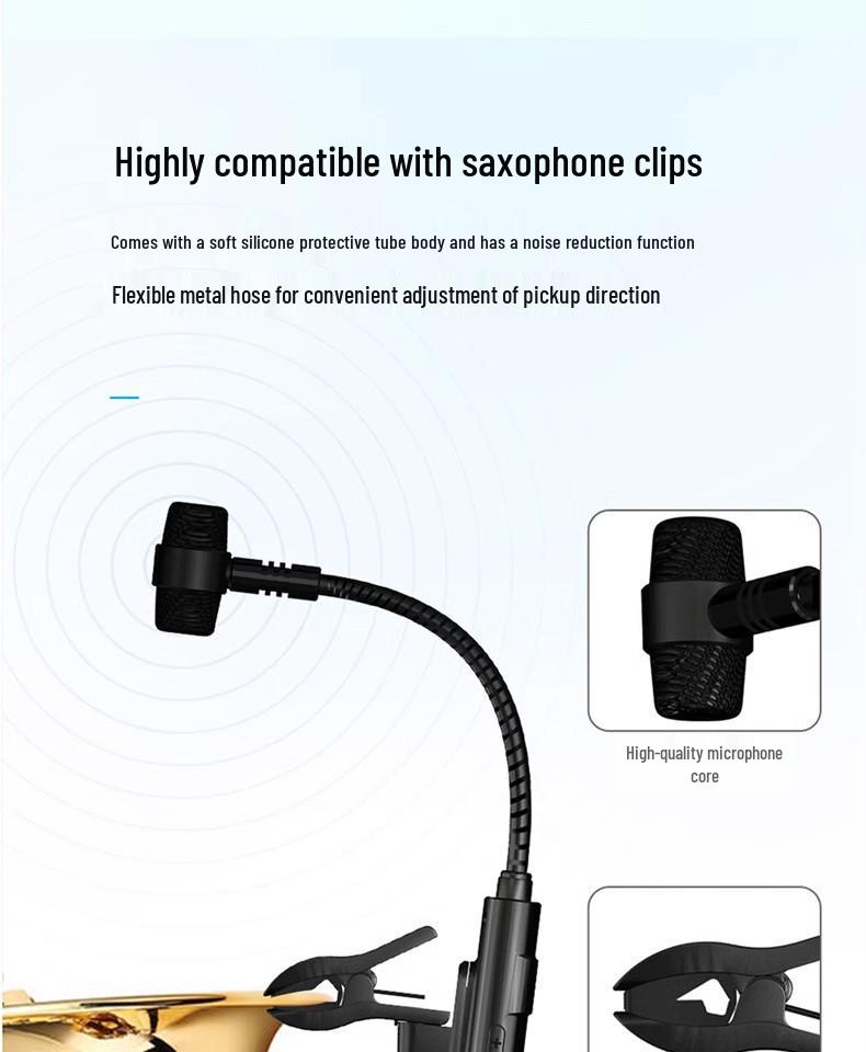 Профессиональный беспроводной микрофон для саксофона Shang Hao для выступлений