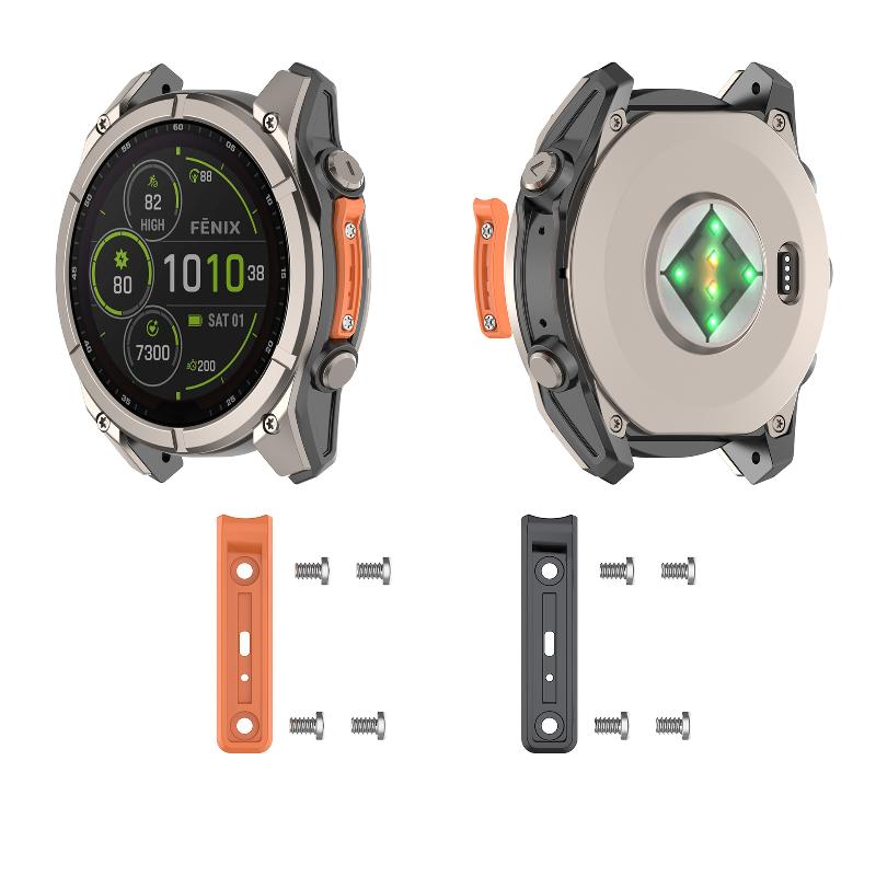 Часы Fenix 8 Tactix 8 Защитная полоса по краю от столкновений Силиконовый защитный ремешок Легкий Гибкий для Фитнеса Ежедневных Занятий Спортом