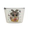 Женская косметичка с принтом совы, органайзер для туалетных принадлежностей, дорожный чехол для хранения 6714