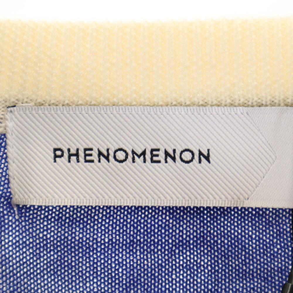 Неиспользованный PHENOMENON шерстяной свитер с длинным рукавом и узором пейсли L белый вязаный Женский Б/У