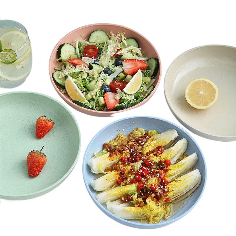 Straw Household Bone Dish Set