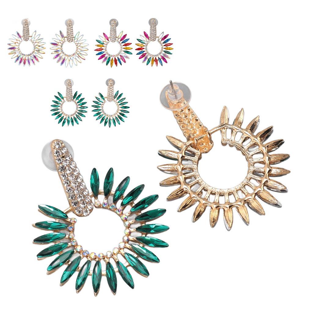 Модные серьги-подвески со стразами, большие серьги-люстры для женщин