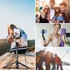 TELESIN 60CM Wireless Bluetooth Remote Control Vlog Selfie Stick Tripod Mount Black for GoPro 13 12 11 10 9 8 Camera Smart Phone