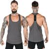 Men Gym Clothing Vest Top Casual Tank Tops Summer Bodybuilding Fitness Workout Undershirt Elastic Quick-Drying Sleeveless