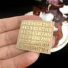 Resin Filler Gold&silver Alphabet Sticker Labels Stickers Epoxy Filling Sticker Number Sticker