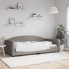 VidaXL Taupe Relaxation Bed 100x200 Cm Fabric 354119