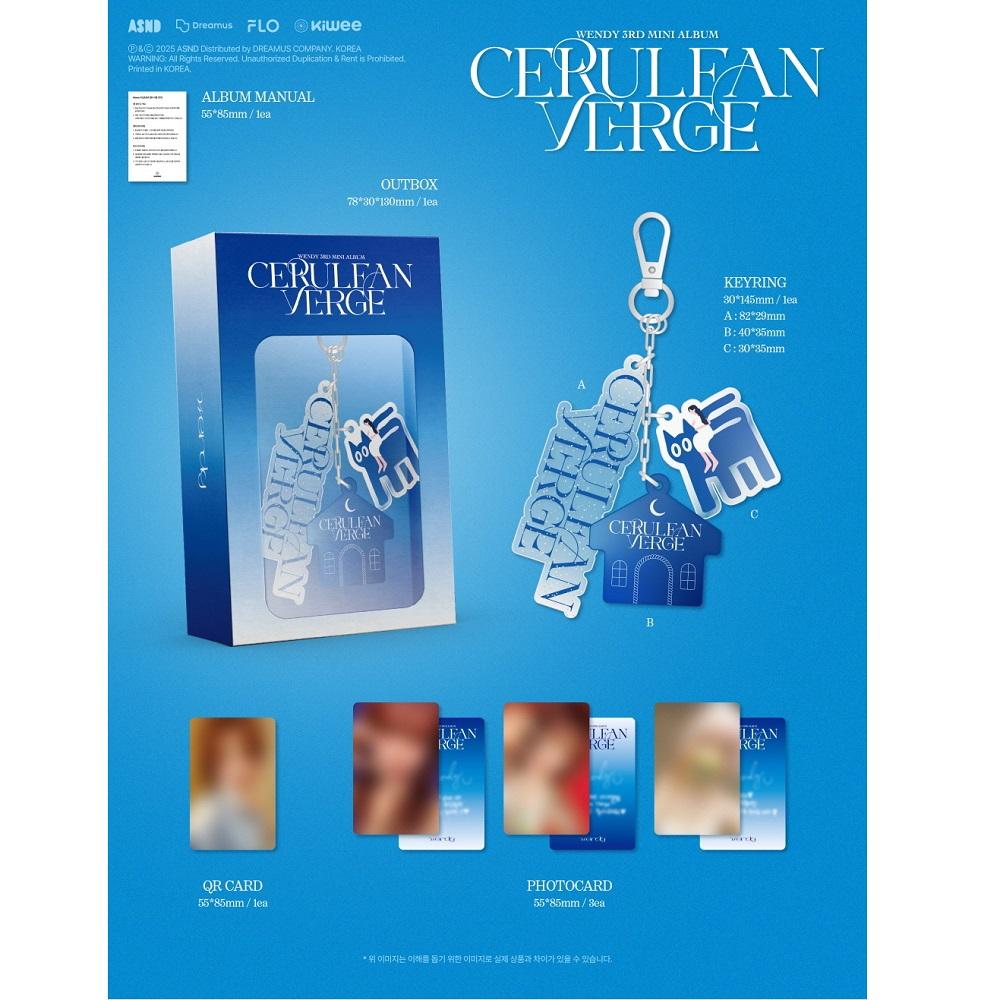 [Выпуск 9/10] WENDY - 3-й мини-альбом Cerulean Verge [Версия с брелоком] Smart Album