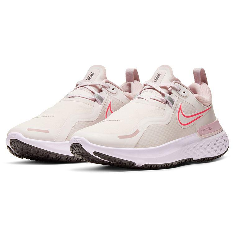 Nike Женские кроссовки React Miler 1 с пеноматериалом, тканевой амортизацией, нескользящие, с низким верхом, повседневные, для бега, светло-розовые, белые, CQ8249-600