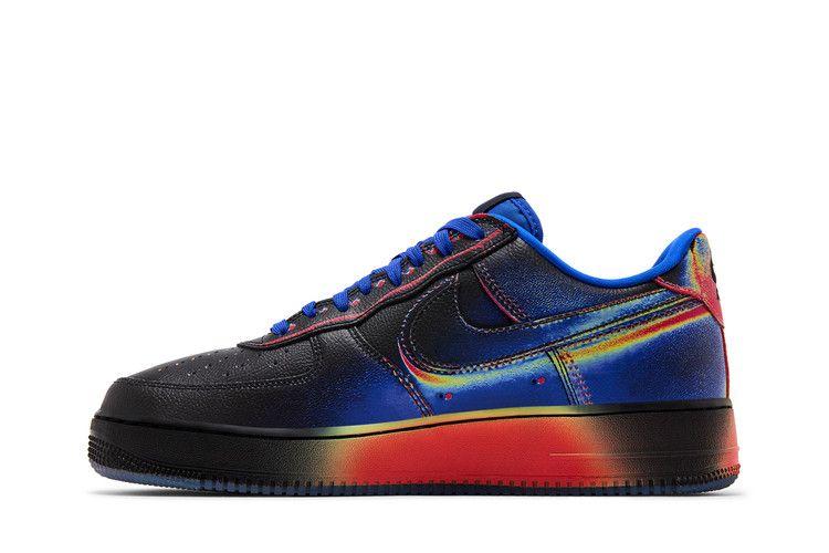 Мужские кроссовки Nike Air Force 1 Low Retro Heat Map Черный Гоночный Синий Черный/Гоночный Синий