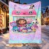 Gabby's Dollhouse Pattern Blanket for Home Decoration, Bed, Sofa, Car Travel, Camping, Suitable for All Seasons, Birthday Christmas Gift