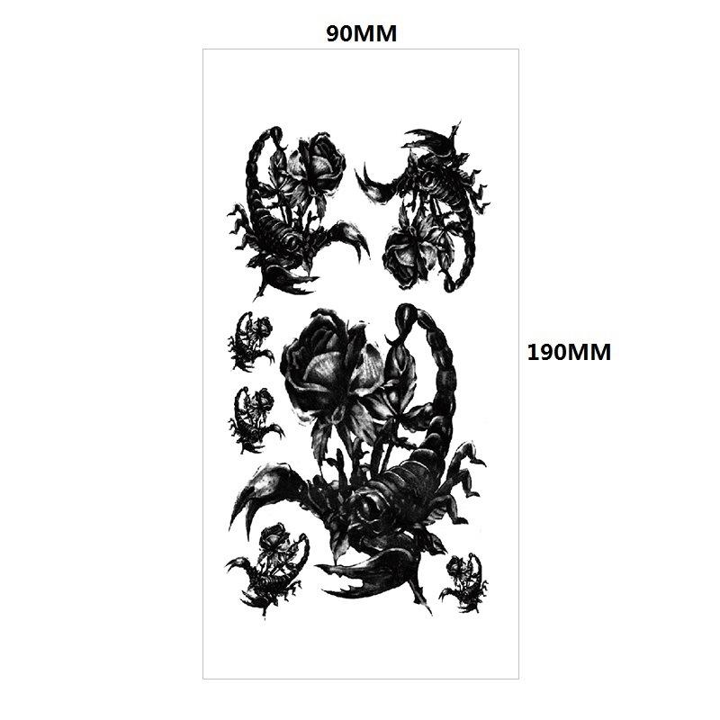 Английский Татуировка Наклейка Перо Красная Губа Тотем Рука Круг Набор Моделирование Водонепроницаемый Татуировка Наклейка