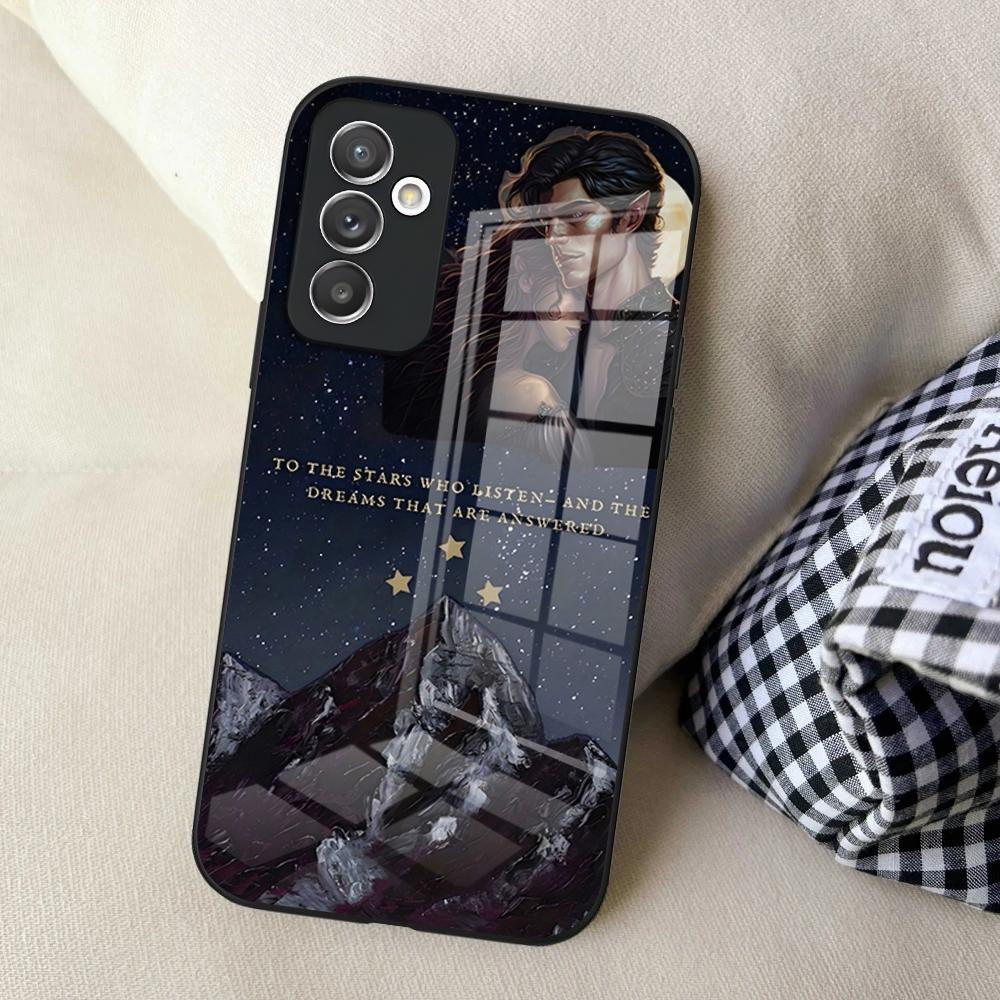 Чехол для телефона Acotar A Court of Mist and Fury для Samsung S24 Ultra S23 S22 S20 Fe S21 Plus Galaxy A54 A34 A24 A53 Стеклянная крышка