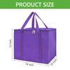 Large Insulated Grocery Shopping Bags Reusable Bag Thermal Zipper Collapsible Tote Cooler Food Transport Hot and Cold