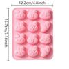 Rabbit Silicone Cake Mold Baby Food Making Mould DIY Easter Bunny Egg Pudding Jelly Candy Chocolate Molds Bread Baking Tool
