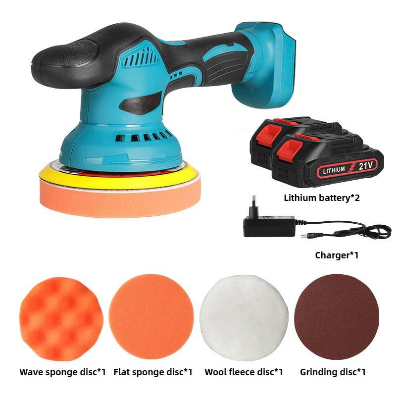 21V Портативная электрическая полировальная машина Бытовой инструмент для вощения и шлифования Ручная интегрированная автомобильная полировальная машина