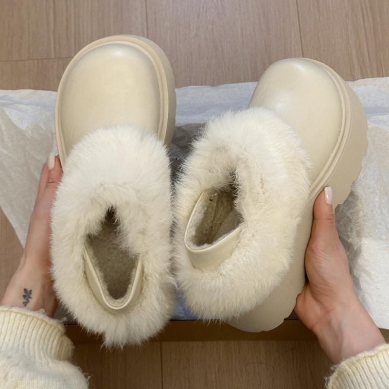 Утепленные Birkenstocks на толстой подошве, из бархата и теплой кожи, пушистые хлопковые туфли для ношения двумя способами и зимние снегоступы.