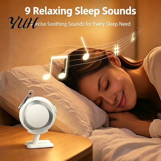 Long Battery Life Sound Machine White Noise with Bluetooth-compatible Speaker, Portable Baby Sleep Soother Soothing Sounds for Newborns Aid,