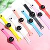 Electronic Watch Touchscreen LED Display Soft Band Round Life Waterproof Solid Color Kids Students Digital Watch Daily Wear