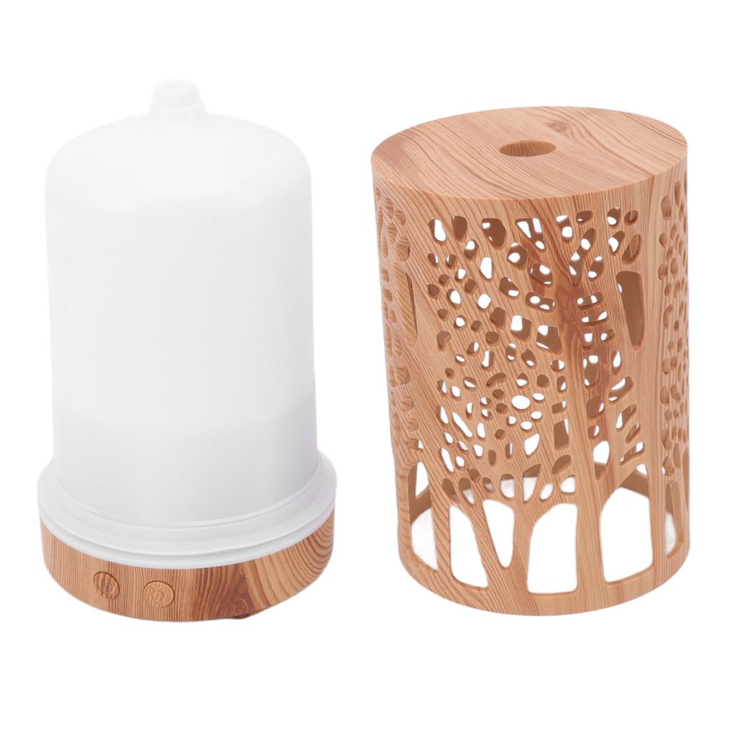 Арома увлажнитель воздуха с дистанционным управлением, диффузор эфирных масел под дерево, увлажнитель с 7 светодиодными цветными лампами