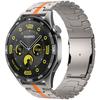 Для Huawei Watch GT 4 46мм/Watch 4/4 Pro/GT/Samsung Galaxy Watch3 45мм Ремешок из титанового сплава 22мм Застежка-безопасность Ремешок для часов
