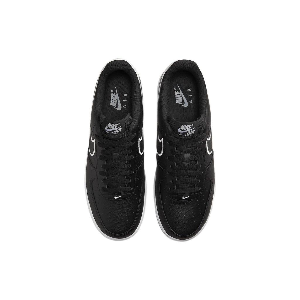 Nike Air Force 1 07 с вышивкой-галочкой - черные мужские кроссовки White Photon-Dust FJ4211-001