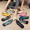 New Comfortable Shallow Mouth Boat Shoes Flat Shoes Pointed Flying Woven Women's Shoes Soft Sole Woven Single Shoes Women