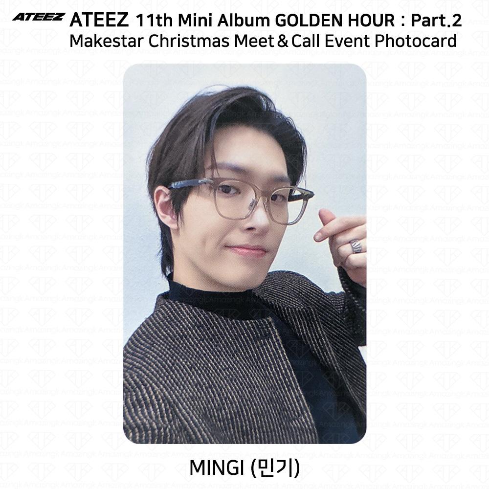 ATEEZ Golden Hour Часть 2 Makestar Christmas Meet&Call Event Фотокарточка Наклейка