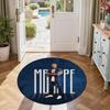 Barcelona Round Floor Rug Design for Outdoor Study room Decorate room Entryway Antislip Round Carpet Office home decor Birthday Christmas Gift