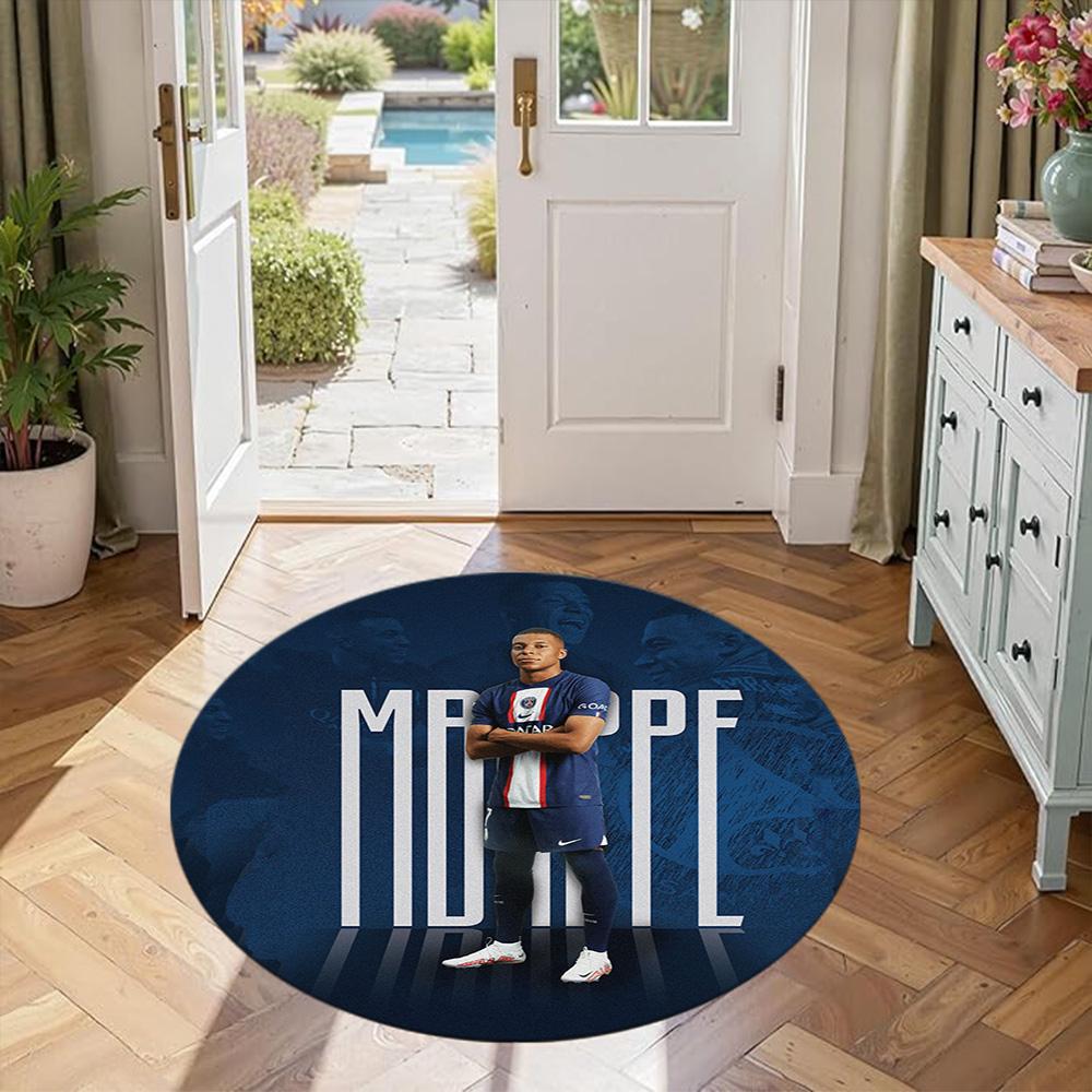 Barcelona Round Floor Rug Design for Outdoor Study room Decorate room Entryway Antislip Round Carpet Office home decor Birthday Christmas Gift