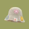 Crochet Flower Knitted Hat Korean Style Bucket Hat Cute Beanies Hat  Girls